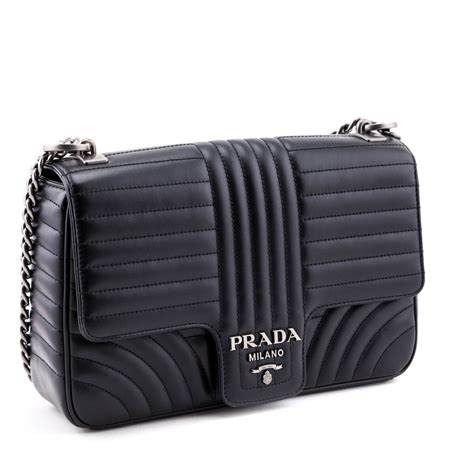 prada soft calf large diagramme flap black|Prada Soft Calf Leather Diagramme .